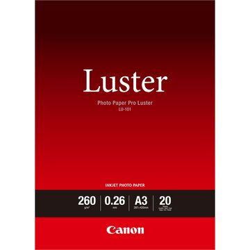 Canon lu-101 a 3 photo paper pro luster 20 fogli