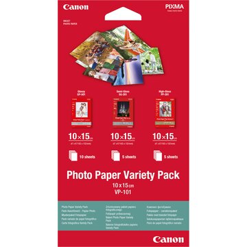 Canon VP-101 Photo Paper Variety Pack 10x15cm,