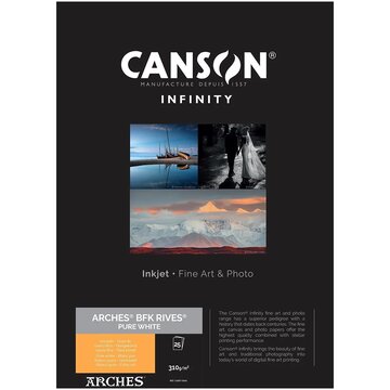 Canson Infinity BFK Rives (PURE WHITE) A2 25 Fogli 310GR