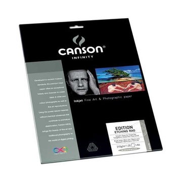 Canson Infinity Edition Etching Rag 310 carta fotografica Bianco A3+