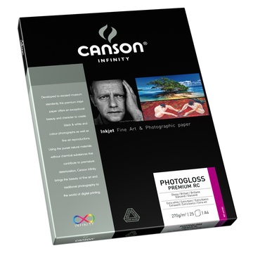 Canson Infinity PhotoGloss Premium RC 270gr A4 25 fogli