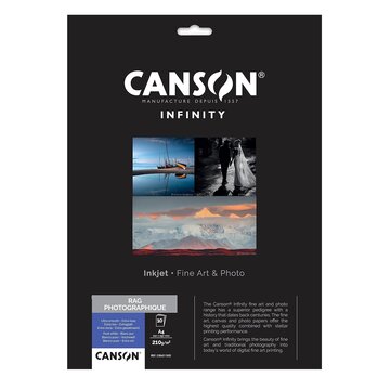 Canson Infinity Rag Photographique A2 25 Fogli 210GR
