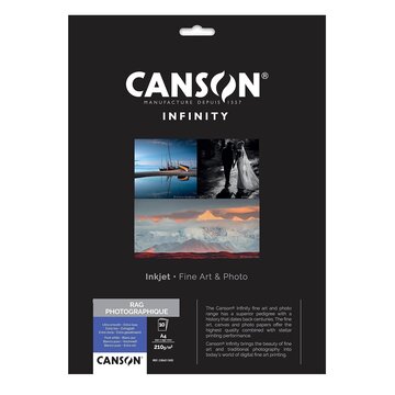 Canson Infinity Rag Photographique A4 10 Fogli 310GR