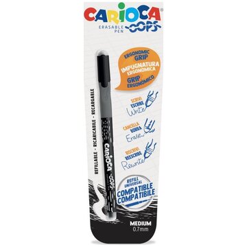 Carioca 43036/01 Penna in gel con cappuccio Medio Nero 1 pz