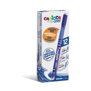 Carioca 43039/02 Penna gel Blu Medio 12 pezzi