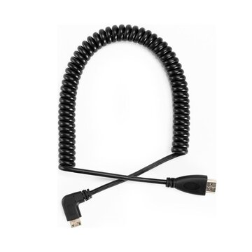 Caruba Cavo HDMI - miniHDMI angolare spiralato 45cm