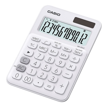 Casio MS-20UC-WE Calcolatrice di base Bianco