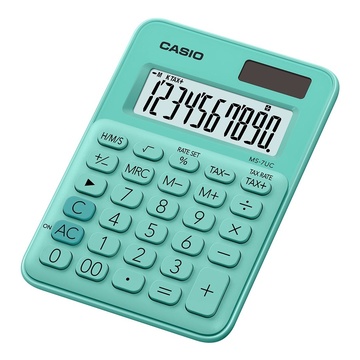 Casio MS-7UC Scrivania Calcolatrice con display Verde