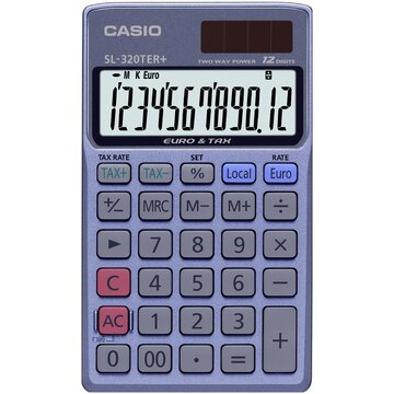 Casio SL-320TER+ Calcolatrice di base Blu