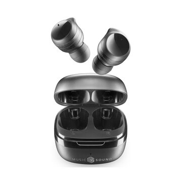 Music sound flow auricolare wireless in-ear musica e chiamate bluetooth nero