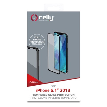 CELLY FULLGLASS998BK Pellicola proteggischermo trasparente per iPhone XR