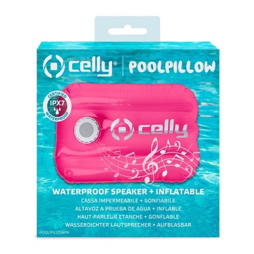 CELLY Poolpillow Rosa, Bianco 3 W