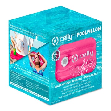 CELLY Poolpillow Rosa, Bianco 3 W
