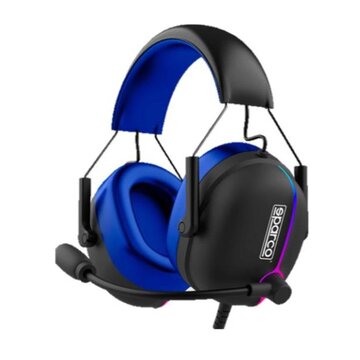 CELLY Sparco SPHEADPHONEEVO cuffia e auricolare Cablato A Padiglione Giocare USB tipo A Nero, Blu