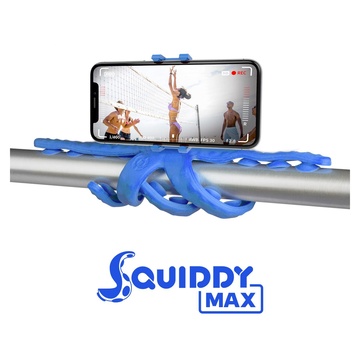 Squiddy max treppiede smartphone/fotocamera di azione 6 gambe blu