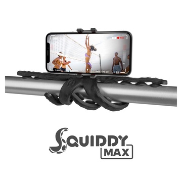 Squiddy max treppiede smartphone/fotocamera di azione 6 gambe nero