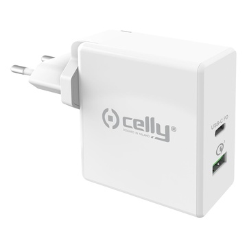 CELLY TCUSBC30WWH Caricabatterie per dispositivi mobili Interno Bianco