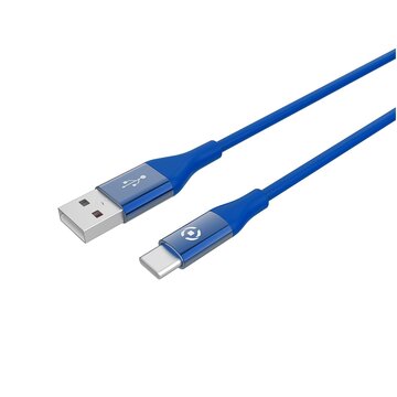 CELLY USBTYPECCOLORBL Cavo USB 1 m USB 2.0 USB A USB C Blu