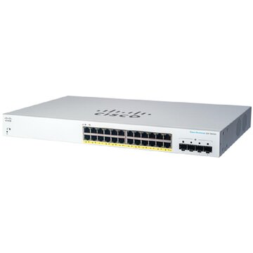 Cbs220-24p-4g gestito l2 gigabit ethernet (10/100/1000) supporto power over ethernet (poe) 1u bianco