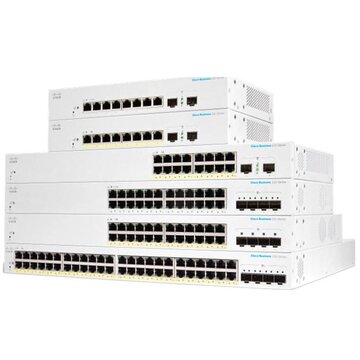 Cisco CBS220-48P-4G-EU switch di rete Gestito L2 Gigabit Ethernet (10/100/1000) Supporto Power over Ethernet (PoE) Bianco