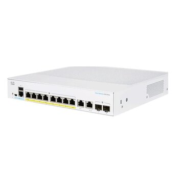 Cbs250-8pp-e-2g-eu switch di rete gestito l2/l3 gigabit ethernet (10/100/1000) argento