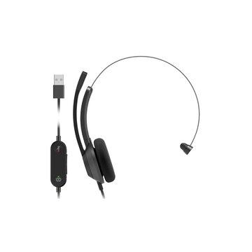 Cisco Headset 321 Wired Single On-Ear Carbon Black USB-A Auricolare Cablato A Padiglione Ufficio USB tipo A Nero