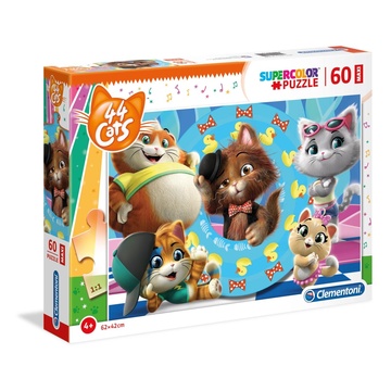 Clementoni 44 Cats Puzzle di contorno 60 pezzo(i)