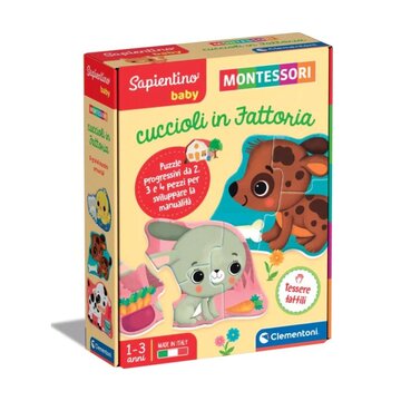 Clementoni Sapientino Montessori Cuccioli Fattoria