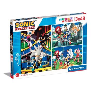 Supercolor sonic the hengehog puzzle 144 pz cartoni