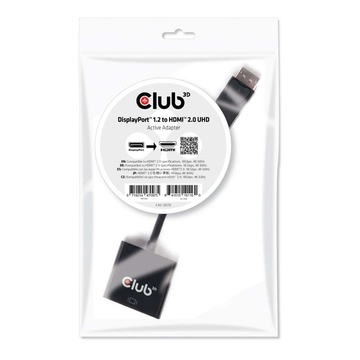 Club3D ADATTATORE DP-HDMI 2.0 4K 60HZ