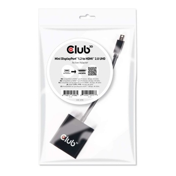 Club3D ADATTATORE MINI DP-HDMI 2.0