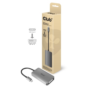 Club3D cac-1510 USB C DVI-D Dual link Grigio