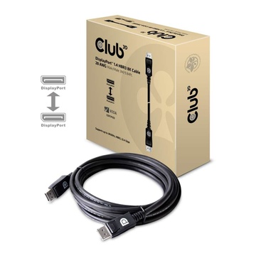 Club3D DisplayPort 1.4 HBR3 8K 28AWG Cable M/M 3m /9.84ft