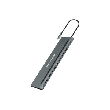 CONCEPTRONIC DONN17G replicatore di porte e docking station per notebook Cablato USB 3.2 Gen 1 (3.1 Gen 1) Type-C Grigio