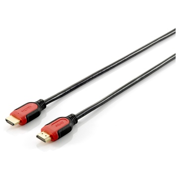 CONCEPTRONIC Equip 119343 cavo HDMI 3 m HDMI tipo A (Standard) Nero, Rosso