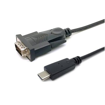 Equip 133392 cavo seriale nero 1,5 m usb tipo-c db-9