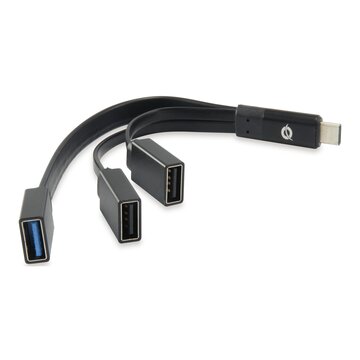 CONCEPTRONIC HUBBIES01B Hub di interfaccia USB 3.2 Gen 2 (3.1 Gen 2) Type-C 5000 Mbit/s Nero