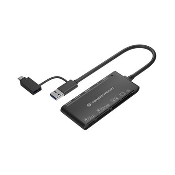 CONCEPTRONIC StreamVault BIAN03B lettore di schede USB 3.2 Gen 1 (3.1 Gen 1) Type-A Nero