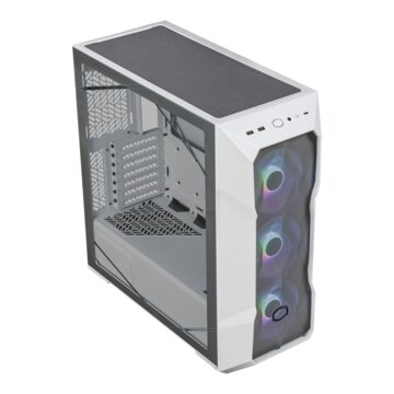 Masterbox td500 mesh v2 bianco side panel gaming mid tower atx