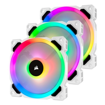 Corsair LL120 PWM LED RGB bianco a doppio anello luminoso 120mm