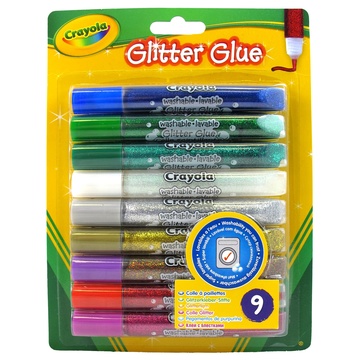 Crayola 9 Glitter glue Ser di brillantini