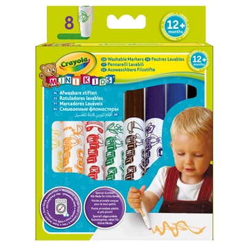 Crayola Mini Kids - 8 Markers with rounded tip Multi 8 pezzo(i)