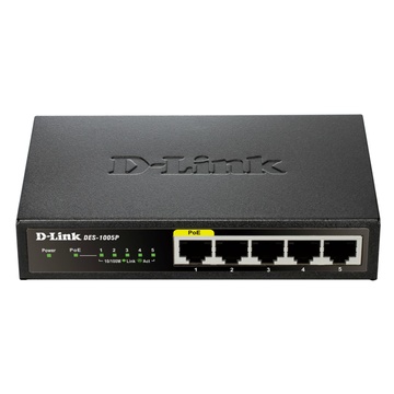 D-Link DGS-1005P Fast Ethernet PoE 5 Porte