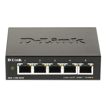 D-Link DGS-1100-05V2 Gestito Gigabit Nero