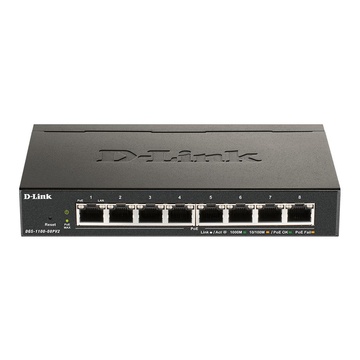 Dgs-1100-08pv2 gestito l2/l3 gigabit poe nero