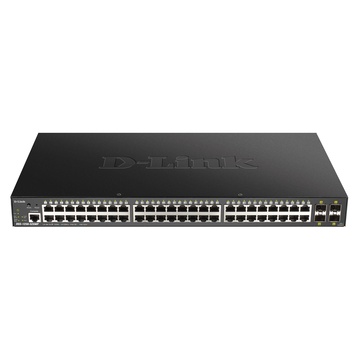 D-Link DGS-1250-52XMP Gestito L3 Nessuno PoE Nero