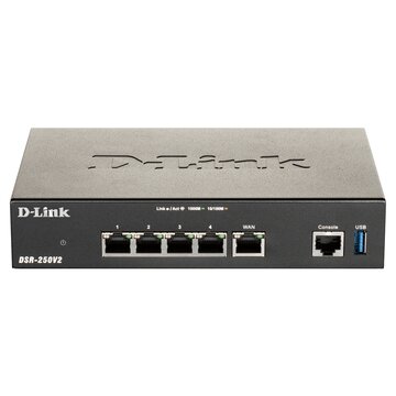 D-Link DSR-250V2 router wireless Gigabit Ethernet Nero