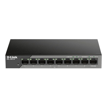 D-Link DSS-100E-9P Non gestito PoE Nero