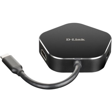 D-Link DUB-M420 Cablato Thunderbolt 3 Nero, Argento