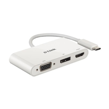 D-Link DUB-V310 Cablato USB 3.2 Gen 1 (3.1 Gen 1) Type-C Bianco